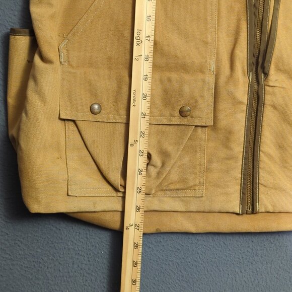 Carhartt VTG Vest Men's XL Brown Hunting Game Bag Canvas Shooting Union Made USA - Picture 11 of 16